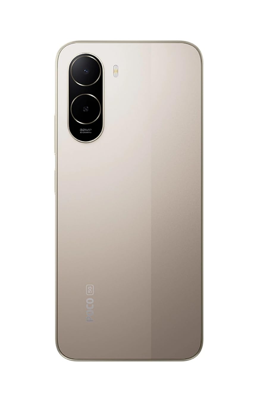 POCO C85x 5G Smartphone, Sunset Gold, 6.9 Inch Display, 32MP Dual AI Camera, 6300mAh Battery, 64GB Storage - Image 4