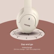 Noise Airwave Max 4 Wireless Over Ear Headphones with 70H Playtime, ENC, 40mm Driver, Low Latency(up to 40ms), Dual Pairing, BT v5.4 (Calm Beige)