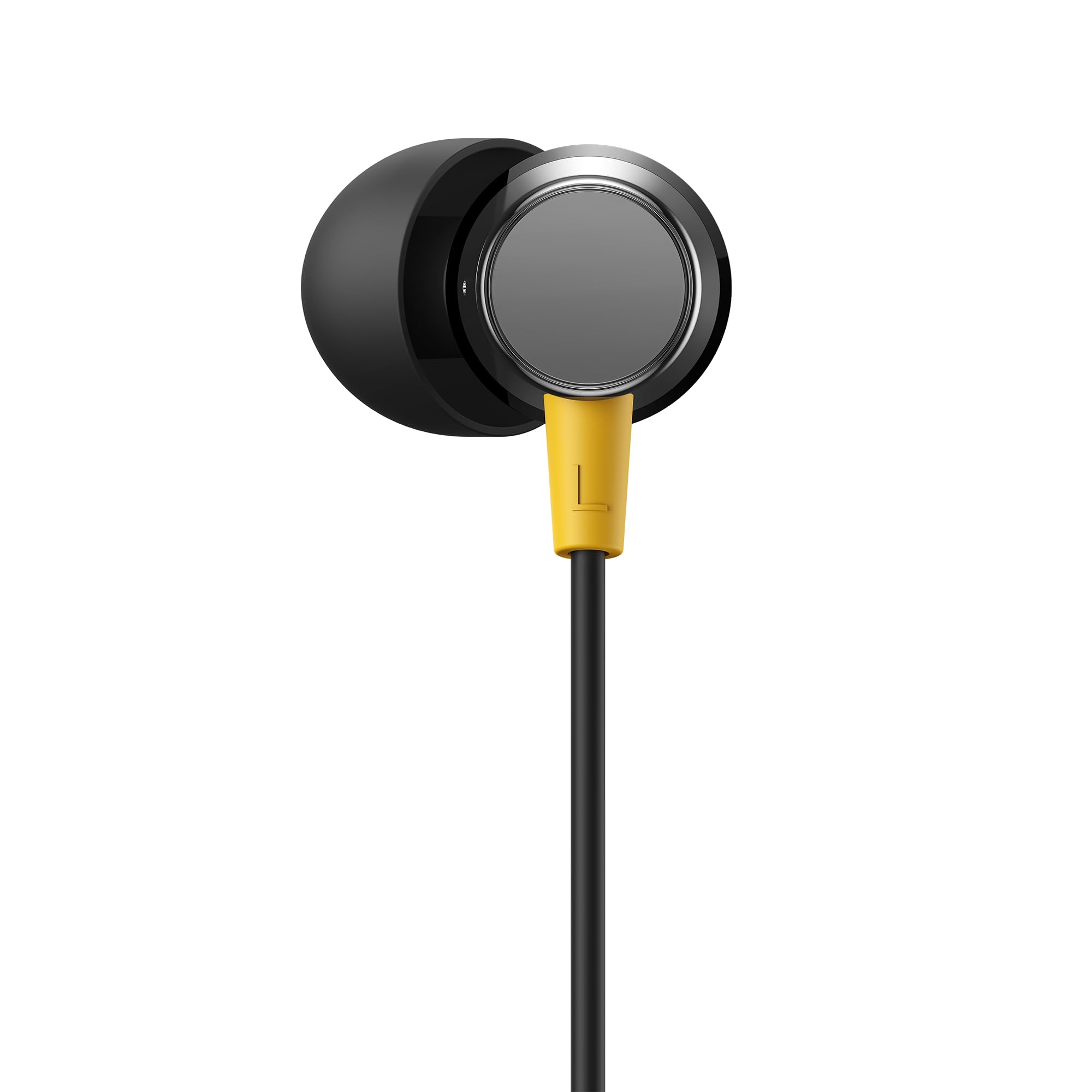 realme Buds 3 (3.5 mm) Wired in Ear Earphones with Mic (Black) - Image 3