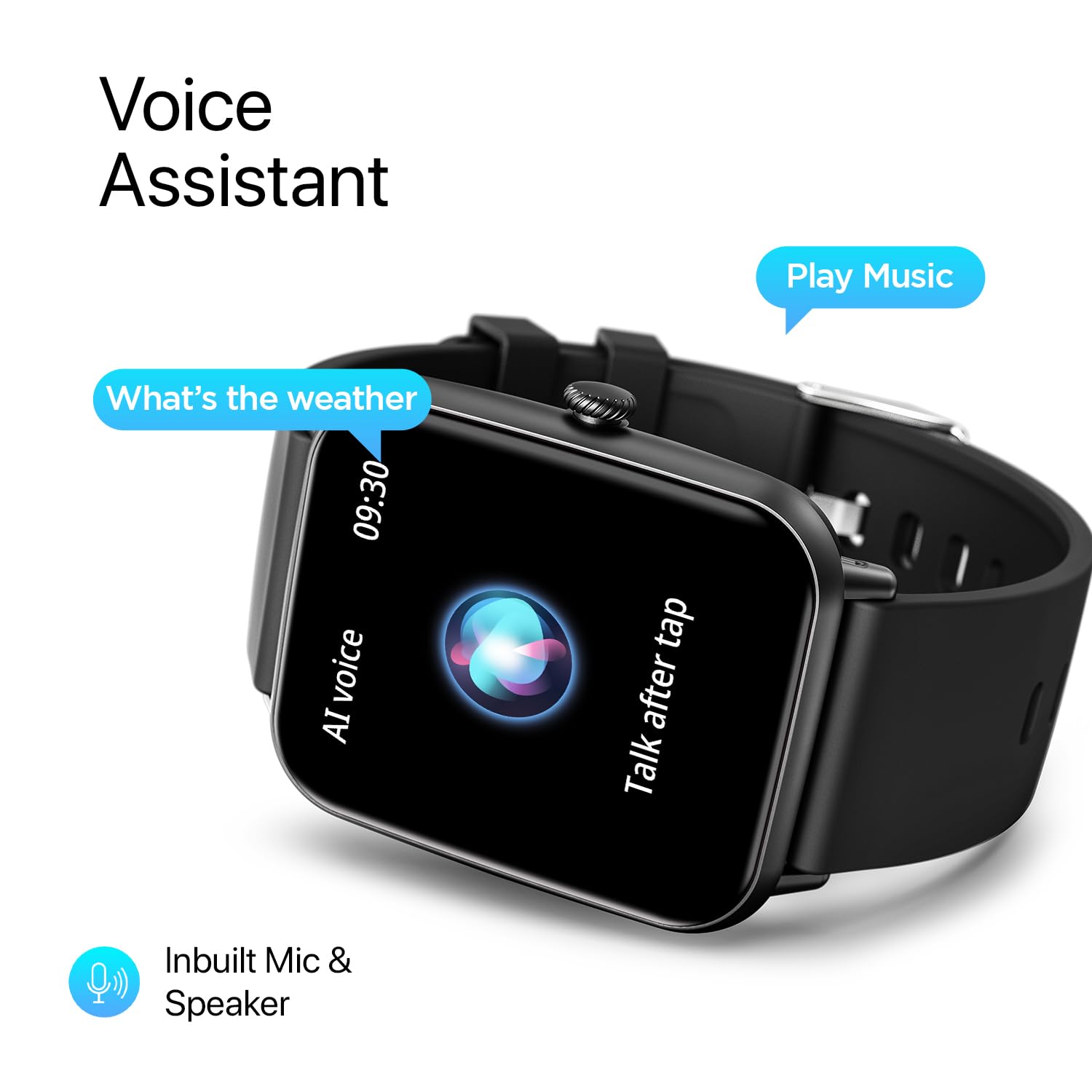 Fire-Boltt Ninja Call Pro Bluetooth Calling Smart Watch, 1.69″ HD Display,Dual Chip,AI Voice Assistant, 120+ Sports Modes, SpO2 & Heart Rate Monitor, Fitness Tracker Smartwatch for Men & Women - Black - Image 8
