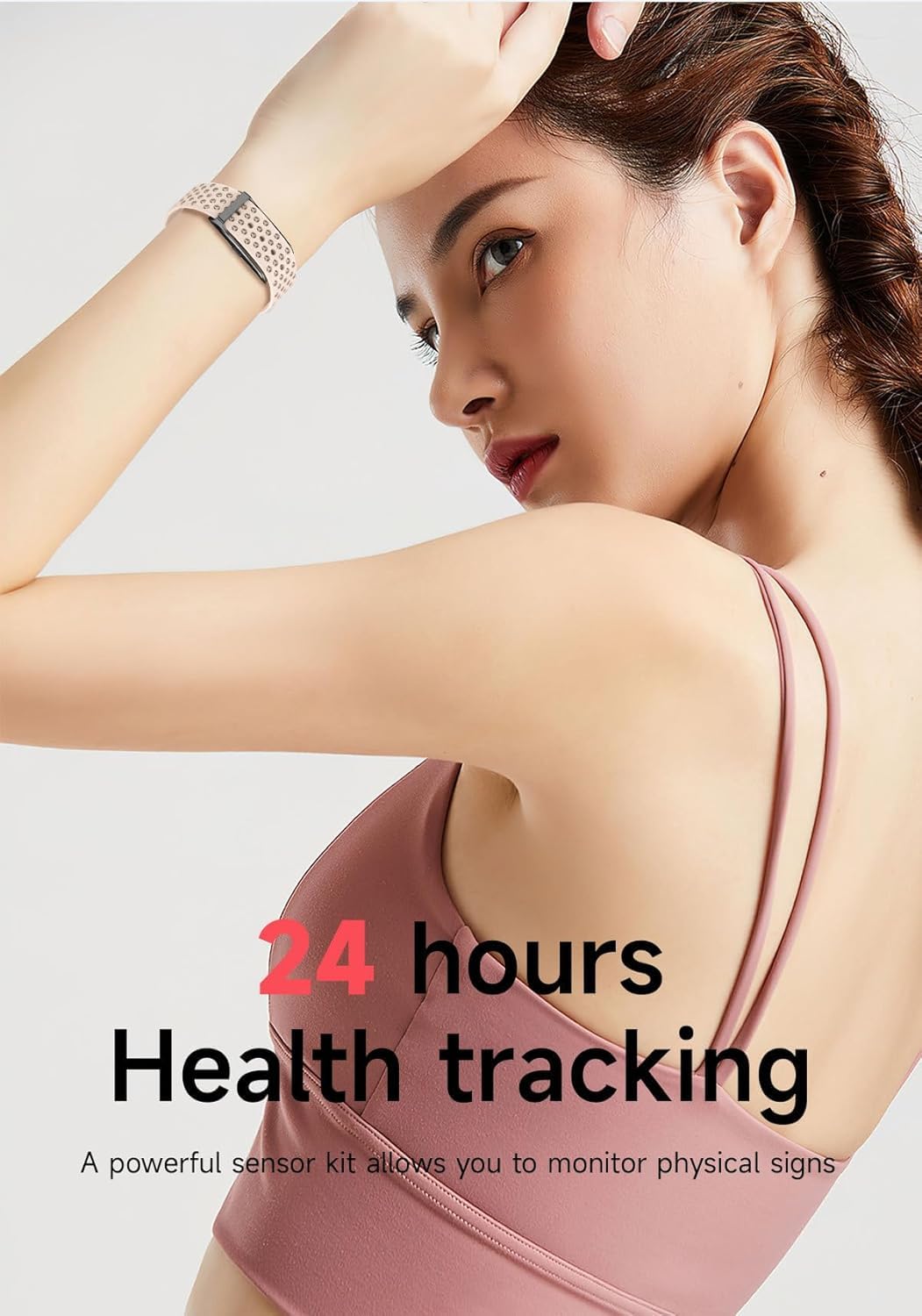 Smart Bracelet for Men Women, Wearable Health Activity Fitness Trackers Sports Monitoring Sleep Tracker with Free APP and 2 Bands (JF44) - Image 3