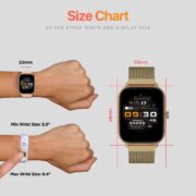 Fire-Boltt Ninja Call Pro Max Ultra Bluetooth Calling Smart Watch, 2.01" HD Display, 120+ Sports Modes, Health Suite, AI Voice Assistance, SpO2 Smartwatch for Men & Women - Gold Link
