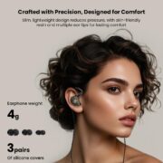 QKZ Kaiser Wired Earphones with Mic, 10mm Dual Dynamic Driver IEM Earbuds, Deep Bass HiFi Sound, 3.5mm Jack Gaming Earphones, Noise Isolation, OFC Cable, in-Ear Headphones (Black)