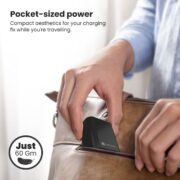 Portronics Adapto 45 22.5 W Mobile Charger Adapter with Dual Port (USB A + PD Type C), Fast Charging, Short Circuit Protection, Wide Compatibility (Black)