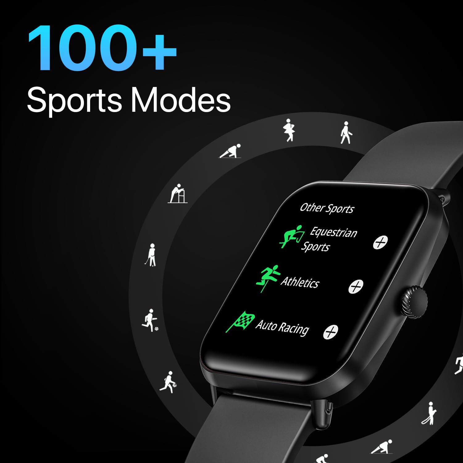 Fire-Boltt Ninja Call Pro Bluetooth Calling Smart Watch, 1.69″ HD Display,Dual Chip,AI Voice Assistant, 120+ Sports Modes, SpO2 & Heart Rate Monitor, Fitness Tracker Smartwatch for Men & Women - Black - Image 6