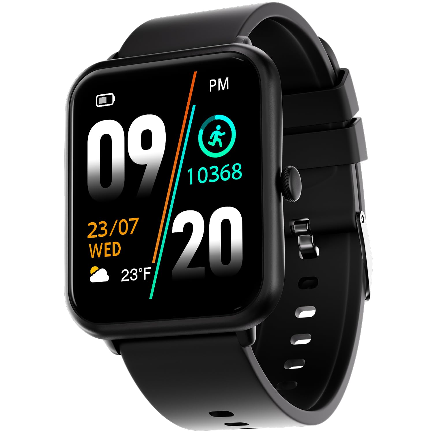Fire-Boltt Ninja Call Pro Bluetooth Calling Smart Watch, 1.69″ HD Display,Dual Chip,AI Voice Assistant, 120+ Sports Modes, SpO2 & Heart Rate Monitor, Fitness Tracker Smartwatch for Men & Women - Black - Image 2