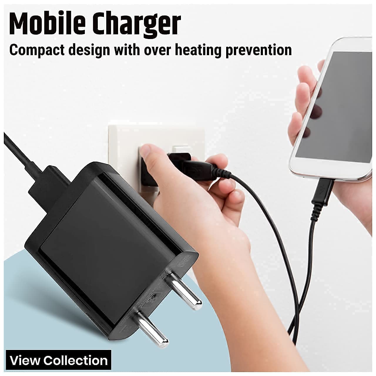 Fast Charger for Mi Xiaomi Redmi 5 Pro/6 Pro/Redmi 5, Redmi 4, Note 5, Redmi 7, Redmi 5 Redmi 5A Redmi Redmi 3S Prime/Redmi 6A || Compatible Like Standard || Adapter with Fast Charging (2.4 Amp Black) - Image 8
