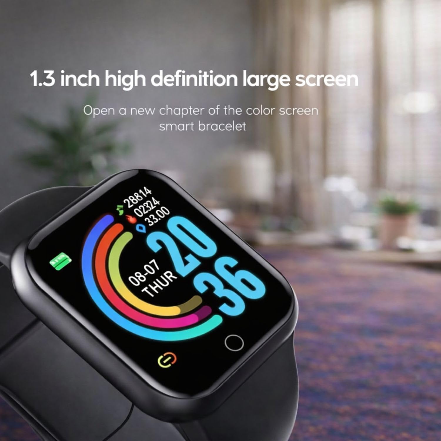 MARVIK Smart Watch for Kids, Men, Boys, Girls, and Women, D20 Plus 2025, Latest for Android and iOS Phones, IP68 Waterproof with Daily Activity Tracker, Heart Rate Sensor, Sleep Monitor Watch - Black - Image 4