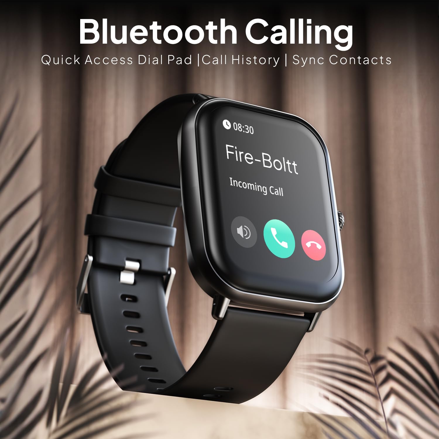 Fire-Boltt Ninja Call Pro Max Bluetooth Calling Smart Watch, 2.01" HD Display, 120+ Sports Modes, Health Suite, AI Voice Assistance, SpO2 & Heart Rate Monitor Smartwatch for Men & Women - Black - Image 7