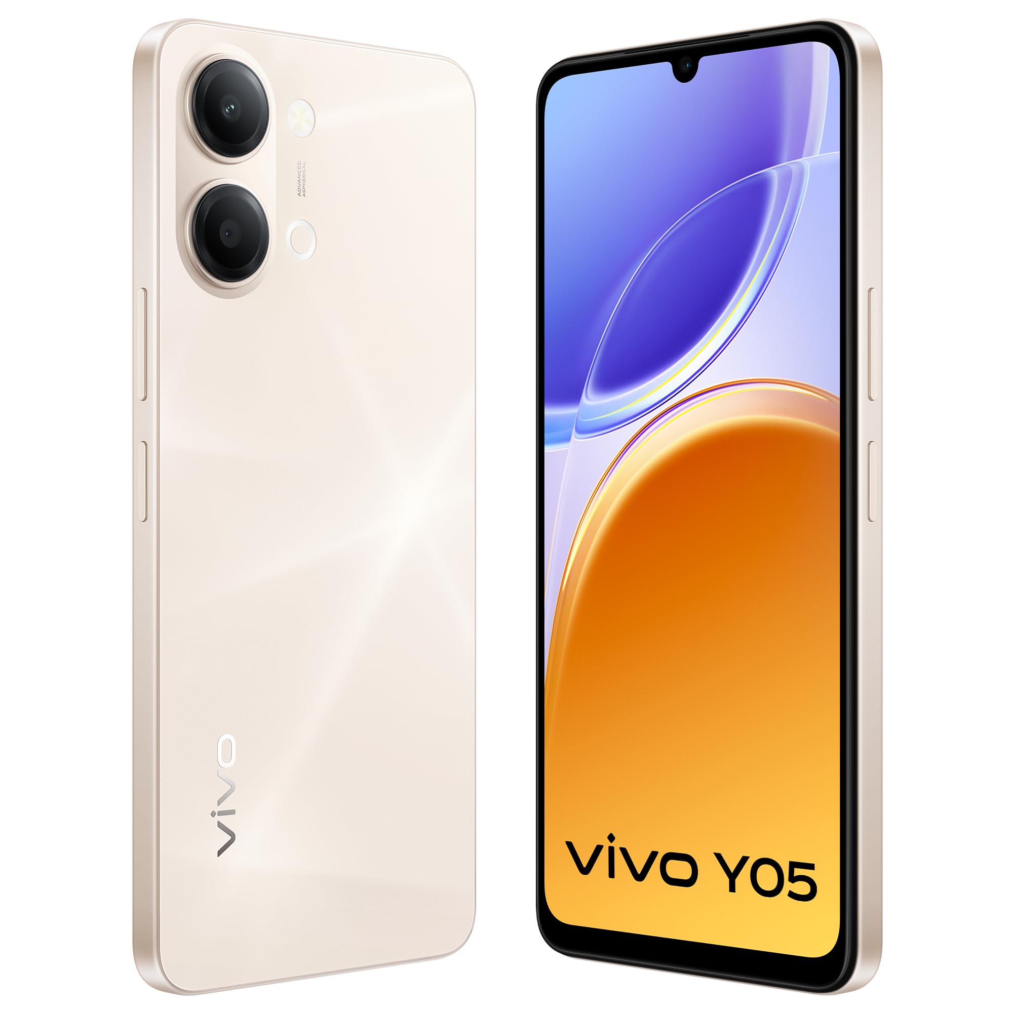 vivo Y05 (Champagne Gold, 4GB RAM, 64GB Storage) with No Cost EMI/Additional Exchange Offers