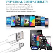 Fast Charger for Samsung Galaxy J5/J6/J7/J8/A7/A8/On 5/On 6/On 7 On 8 Mobile Charger | Wall Charger | Android Smartphone Charger | Hi Speed Travel Charger with 1m Micro USB Cable (2.4 Amp, White)