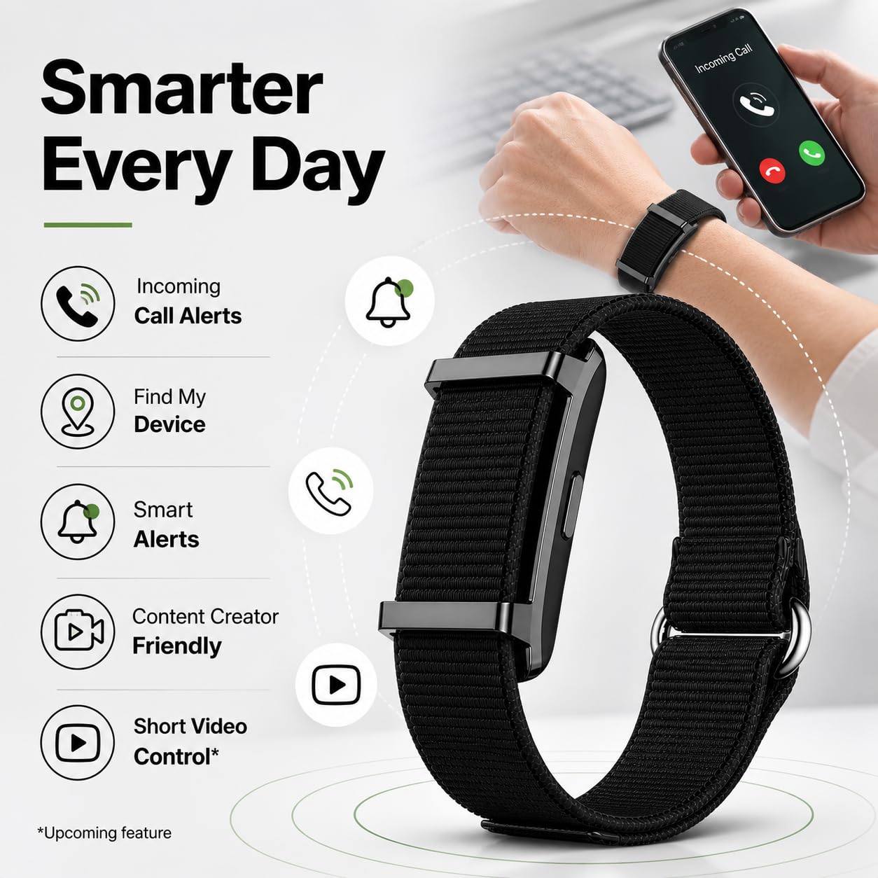 AILKIN Corvex Fitness Band - Premium Fitness Tracker Band | 45 Days Battery Life, Heart Rate, SpO2, HRV | Water Resistant | Tracker with Map - 24/7 Sports Activity and Sleep Tracker (Obsidian Black) - Image 4