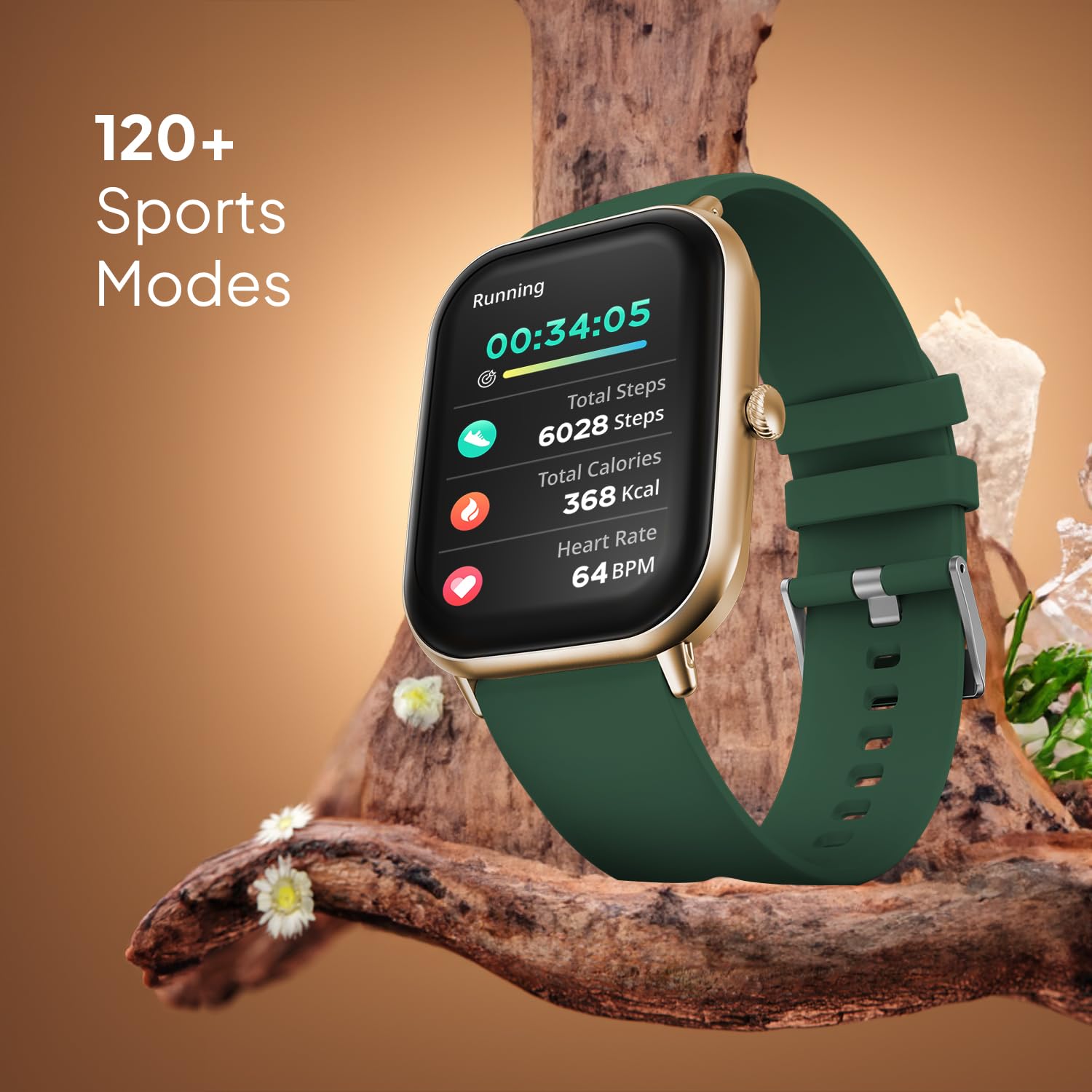 Fire-Boltt Ninja Call Pro Max Bluetooth Calling Smart Watch, 2.01″ HD Display, 120+ Sports Modes, Health Suite, AI Voice Assistance, SpO2 & Heart Rate Monitor Smartwatch for Men & Women - Green - Image 9