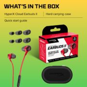 HyperX Cloud Earbuds Ii Gaming Earbuds with Mic-Red (705L8Aa),in Ear,Wired