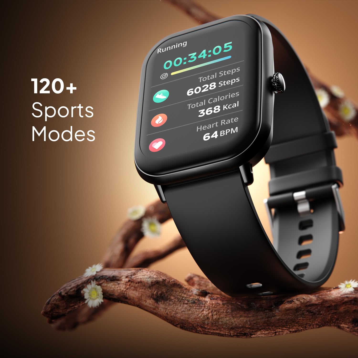 Fire-Boltt Ninja Call Pro Max Bluetooth Calling Smart Watch, 2.01" HD Display, 120+ Sports Modes, Health Suite, AI Voice Assistance, SpO2 & Heart Rate Monitor Smartwatch for Men & Women - Black - Image 9