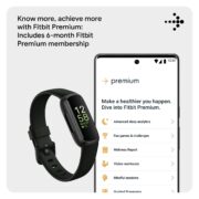 Fitbit Inspire 3 Health & Fitness Tracker (Midnight Zen/Black) with 6-Month Premium Membership