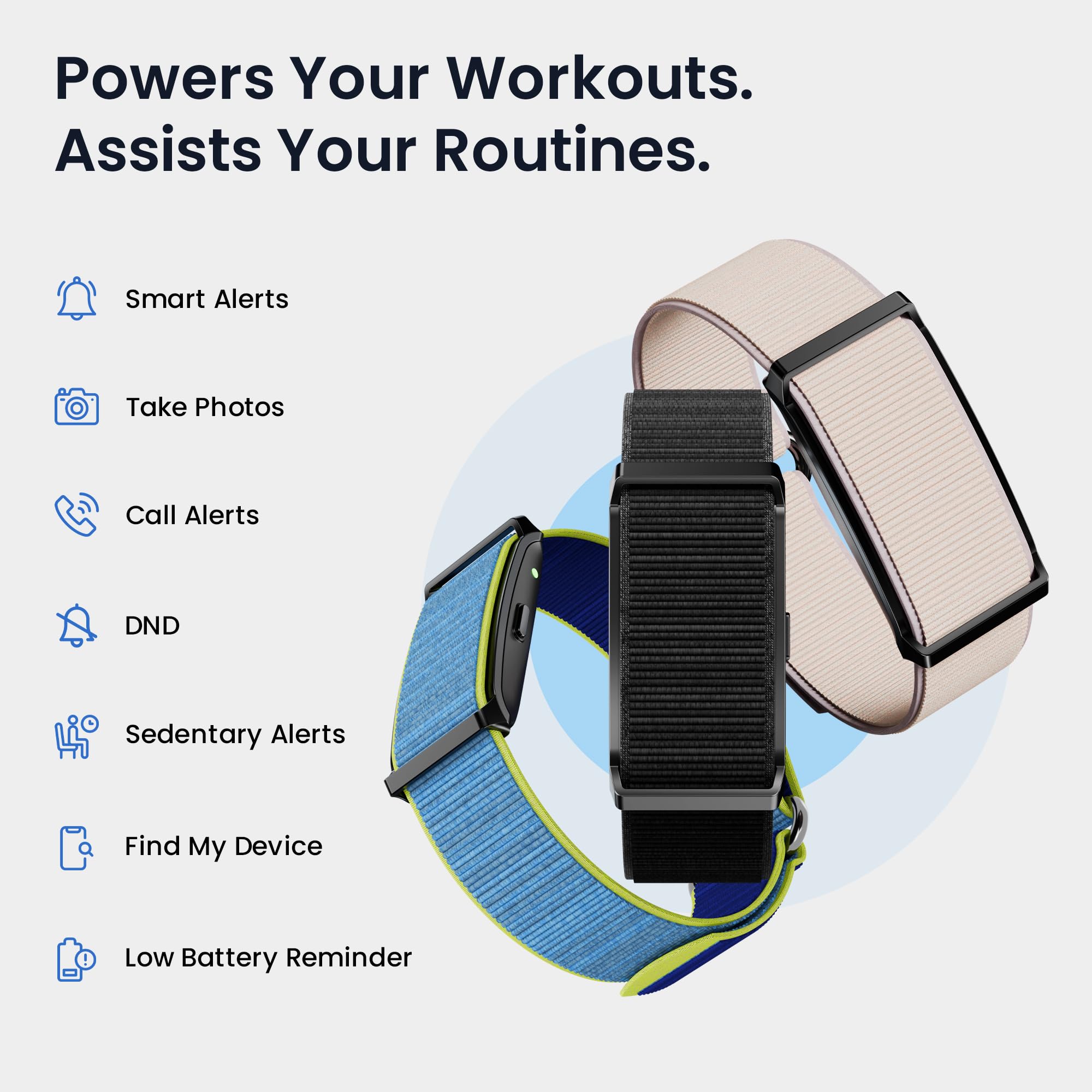 Pebble Newly Launched Qore Fitness Band with 45 Days Battery Life | 100+ Sports Modes | Advanced Health Tracking | HR & SpO2| Stress| Sleep | OneKey Measurement | Smart Notifications - Black - Image 7