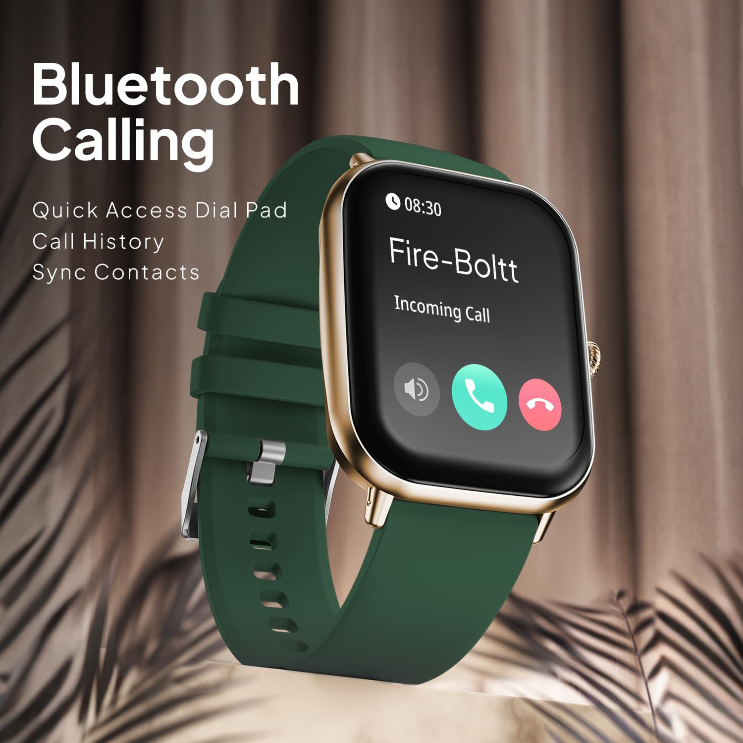 Fire-Boltt Ninja Call Pro Max Bluetooth Calling Smart Watch, 2.01″ HD Display, 120+ Sports Modes, Health Suite, AI Voice Assistance, SpO2 & Heart Rate Monitor Smartwatch for Men & Women - Green - Image 7