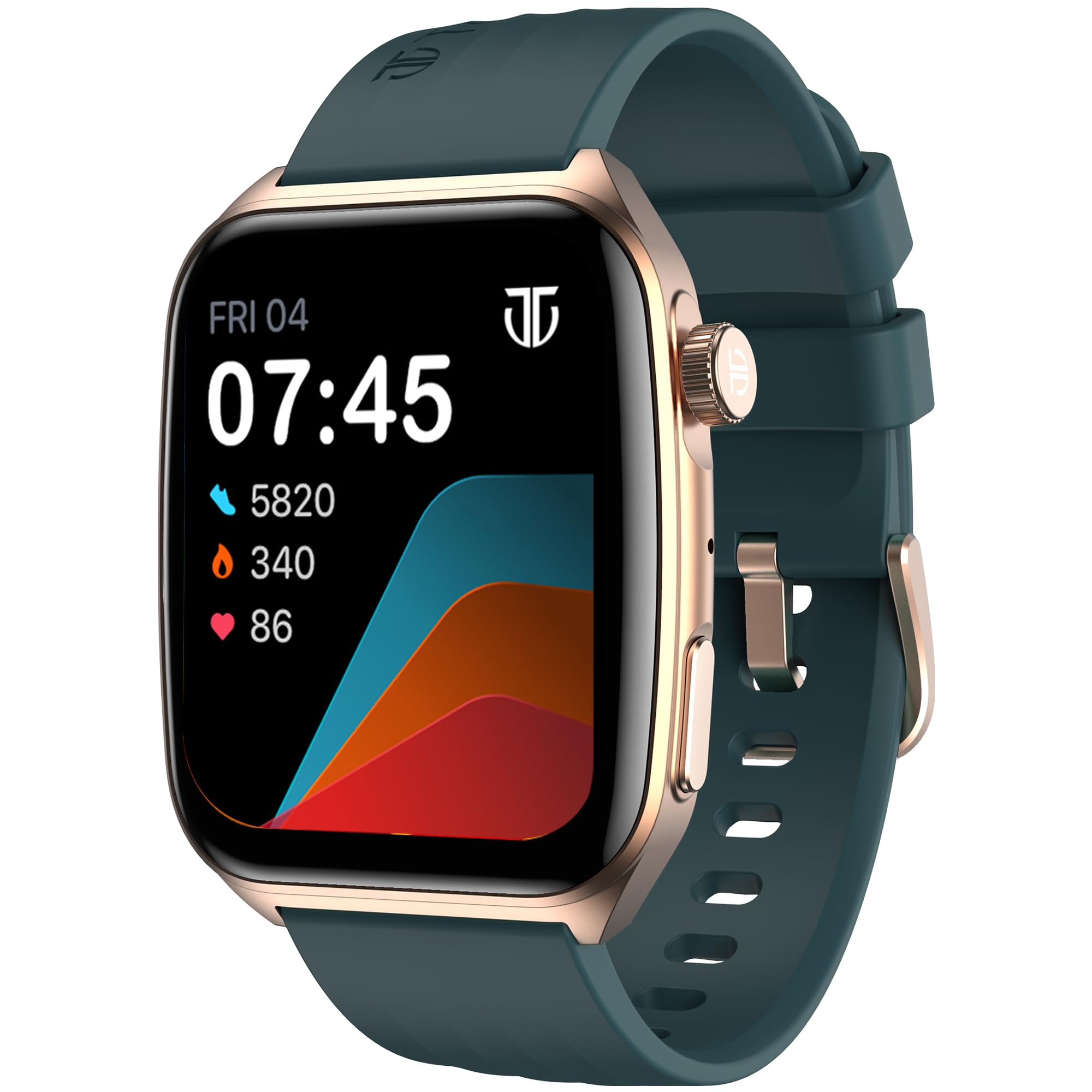 Titan Smart 4.0 Smartwatch with 1.93” AMOLED Display, Infinite AI Watch Faces, AI Voice Assistant, Smart Hydration, Multiple Menu Styles, QR Hub, 100+ Multisports, BT Calling, HRM, SpO2 - Teal Green - Image 2