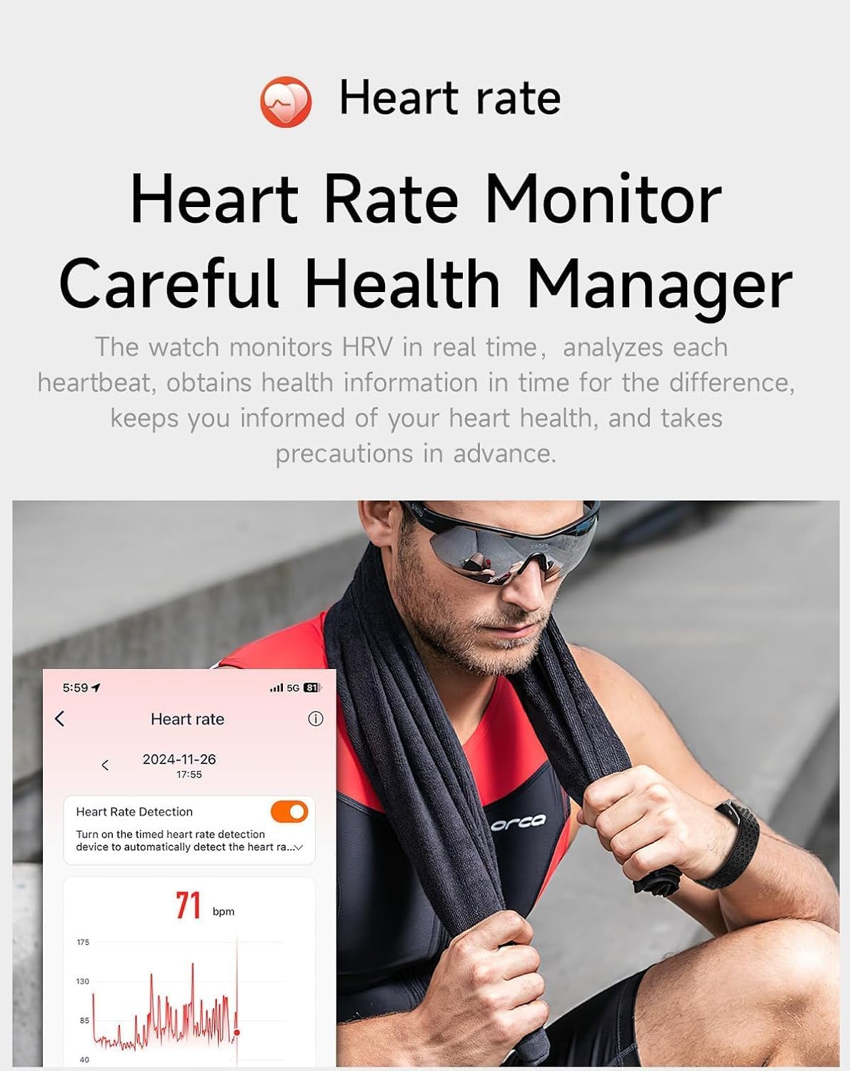Smart Bracelet for Men Women, Wearable Health Activity Fitness Trackers Sports Monitoring Sleep Tracker with Free APP and 2 Bands (JF21) - Image 4