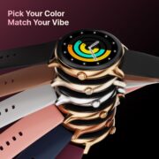 Fire-Boltt Phoenix Pro Round Smart Watch 1.39″ HD Display with Bluetooth Calling, AI Voice Assistant, SpO2 & Heart Rate Monitor, 120+ Sports Modes, IP67 Waterproof Smartwatch for Men & Women - Brown