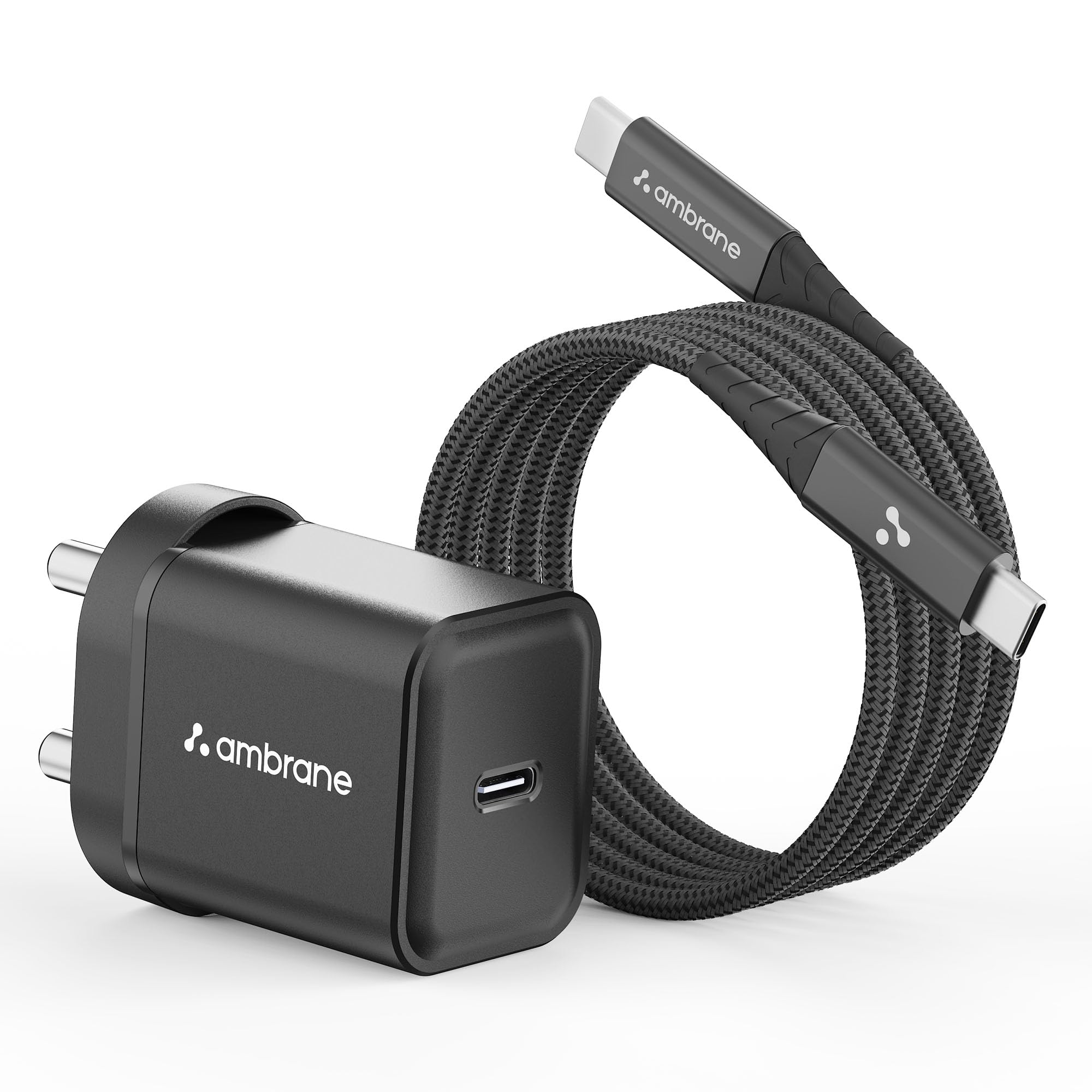 Ambrane 20W Mobile Charger with to Charging Cable | Fast Charging for Android, iPhone 15/14/13/12/11/X & Pro Max Series, Google Pixel & Other Devices (Charge 20, Black) - Image 2