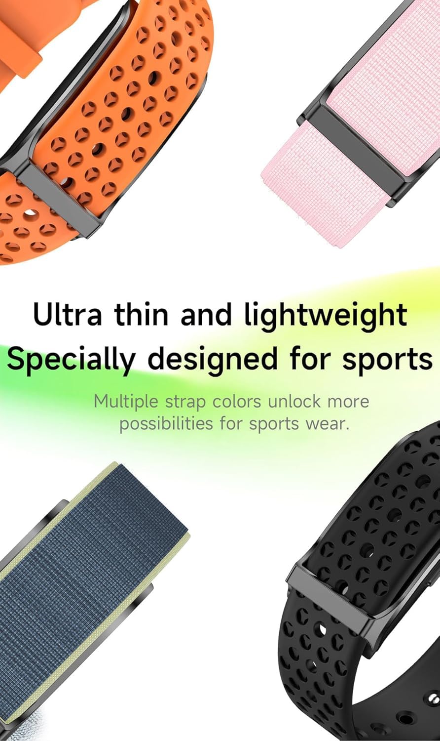 Smart Bracelet for Men Women, Wearable Health Activity Fitness Trackers Sports Monitoring Sleep Tracker with Free APP and 2 Bands (JF44) - Image 4