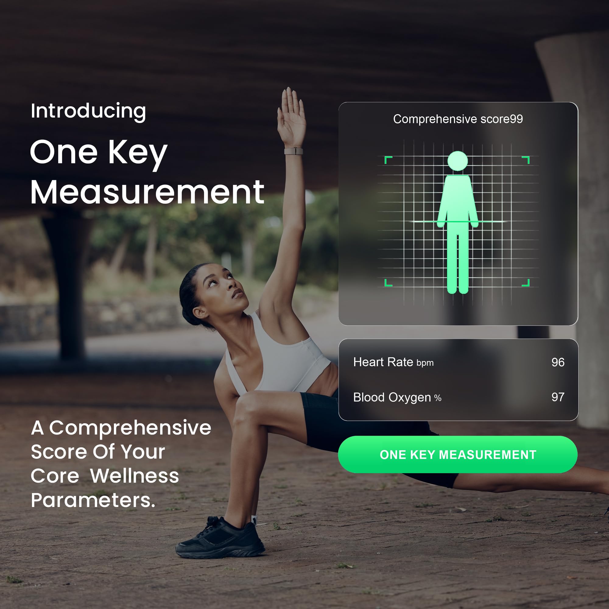 Pebble Newly Launched Qore Fitness Band with 45 Days Battery Life | 100+ Sports Modes | Advanced Health Tracking | HR & SpO2| Stress| Sleep | OneKey Measurement | Smart Notifications - Black - Image 5