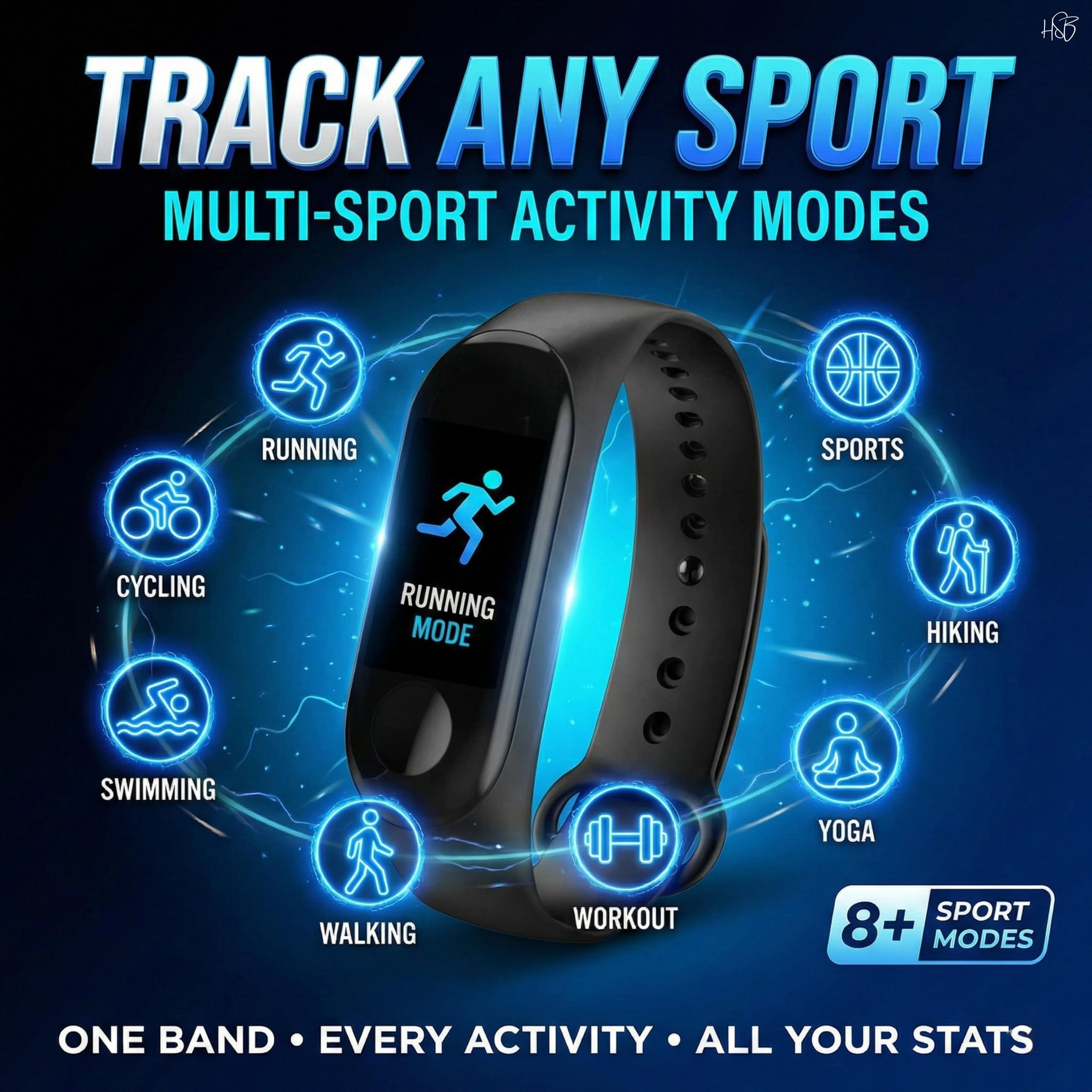 Drumstone M4 Smart Fitness Band with OLED Display, Bluetooth 4.0 Activity & Fitness Tracker with Heart Rate Tracking, Step Counter, Sleep Monitoring & Smart Notifications for Men and Women - Image 5