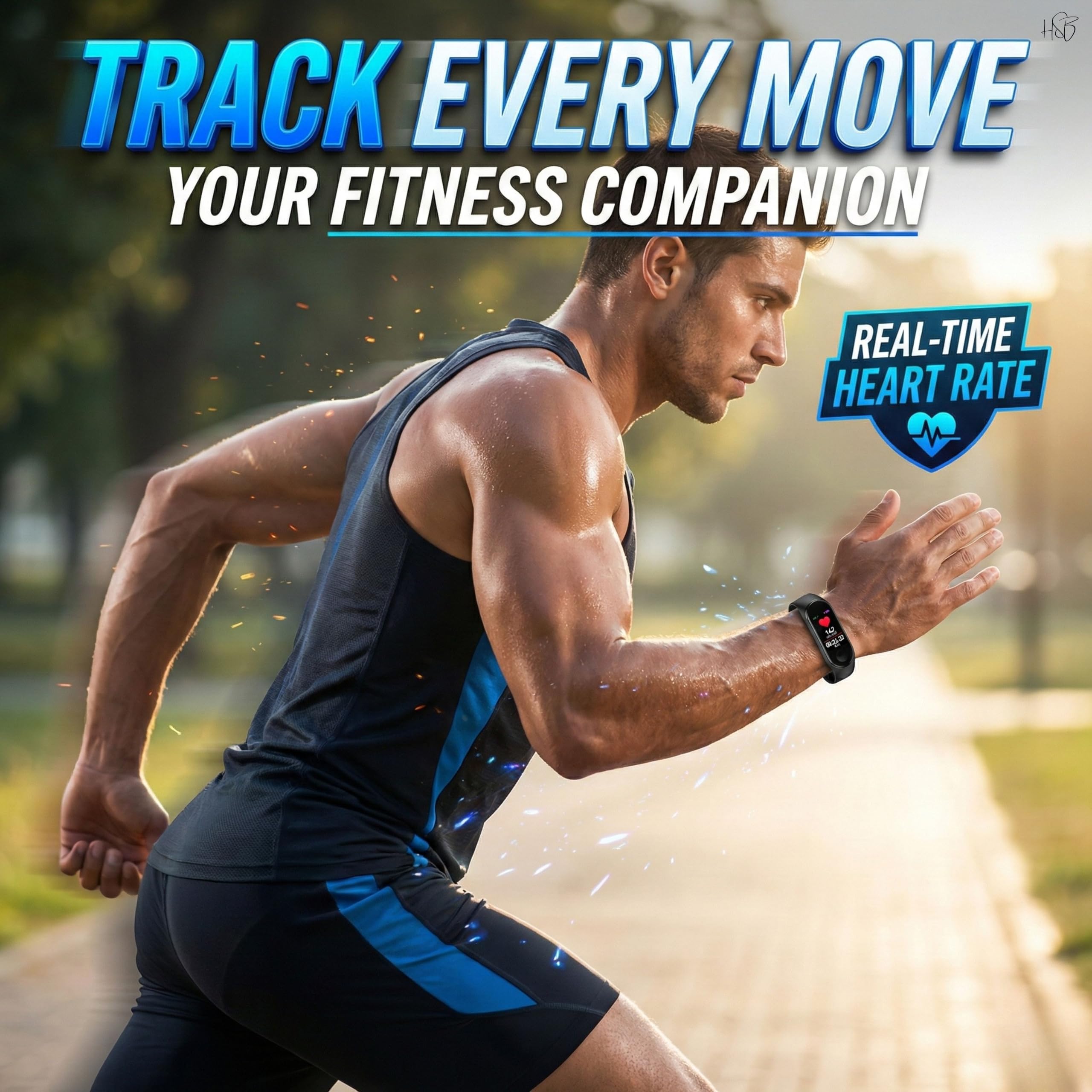 Drumstone M4 Smart Fitness Band with OLED Display, Bluetooth 4.0 Activity & Fitness Tracker with Heart Rate Tracking, Step Counter, Sleep Monitoring & Smart Notifications for Men and Women - Image 9
