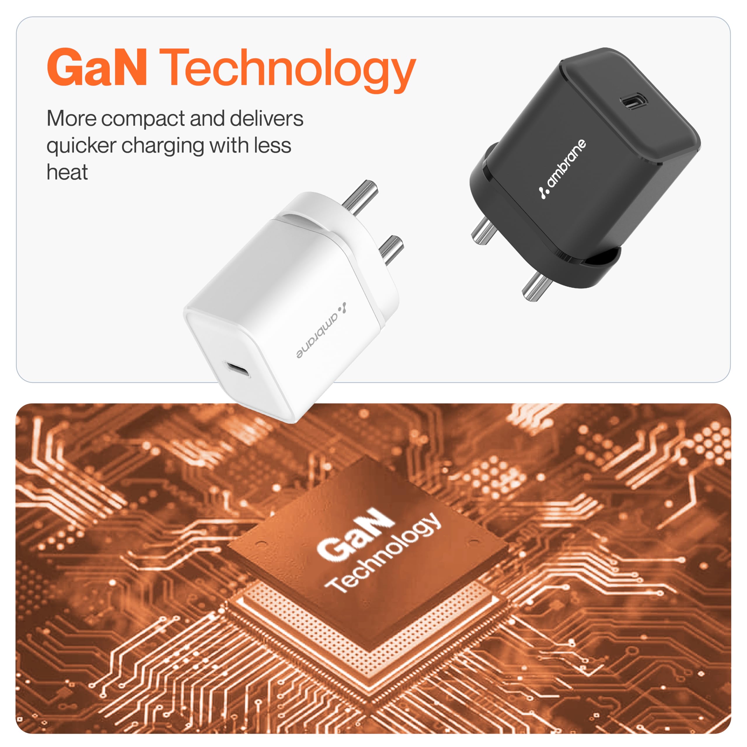 Ambrane 20W Mobile Charger with to Charging Cable | Fast Charging for Android, iPhone 15/14/13/12/11/X & Pro Max Series, Google Pixel & Other Devices (Charge 20, Black)