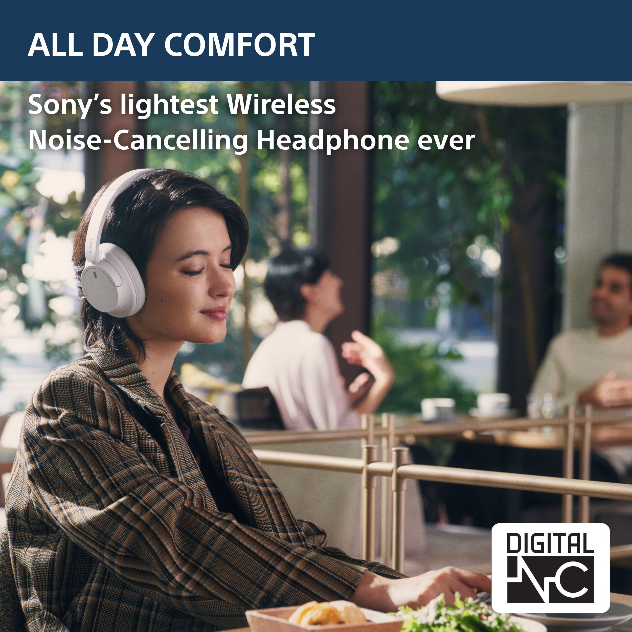 Sony WH-CH720N Active Noise Cancellation Wireless Bluetooth Over Ear Headphones with Mic, Adaptive Sound Control, Quick Charge, Up to 35Hrs Battery, Customized EQ- Blue : Model : YY2966 - Image 4